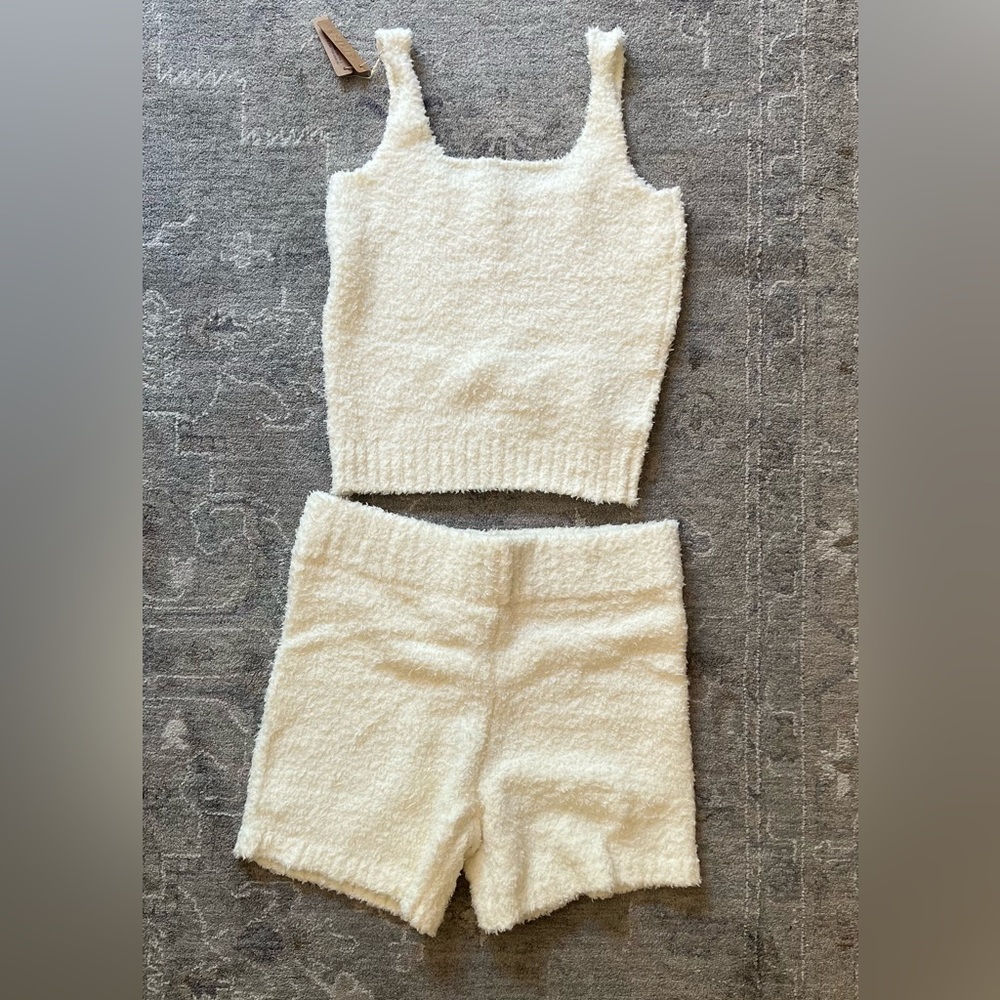 NWT Skims Cozy Knit Set in Bone L/XL